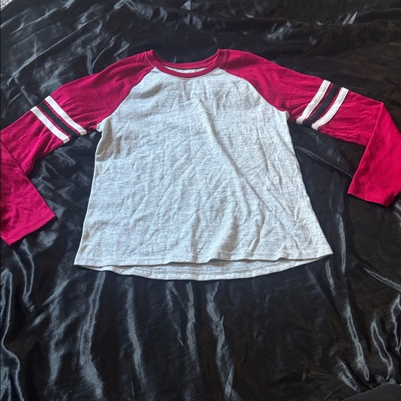 Wonder Nation Burgundy and Gray flannel Pajama Set - Picture 2 of 4